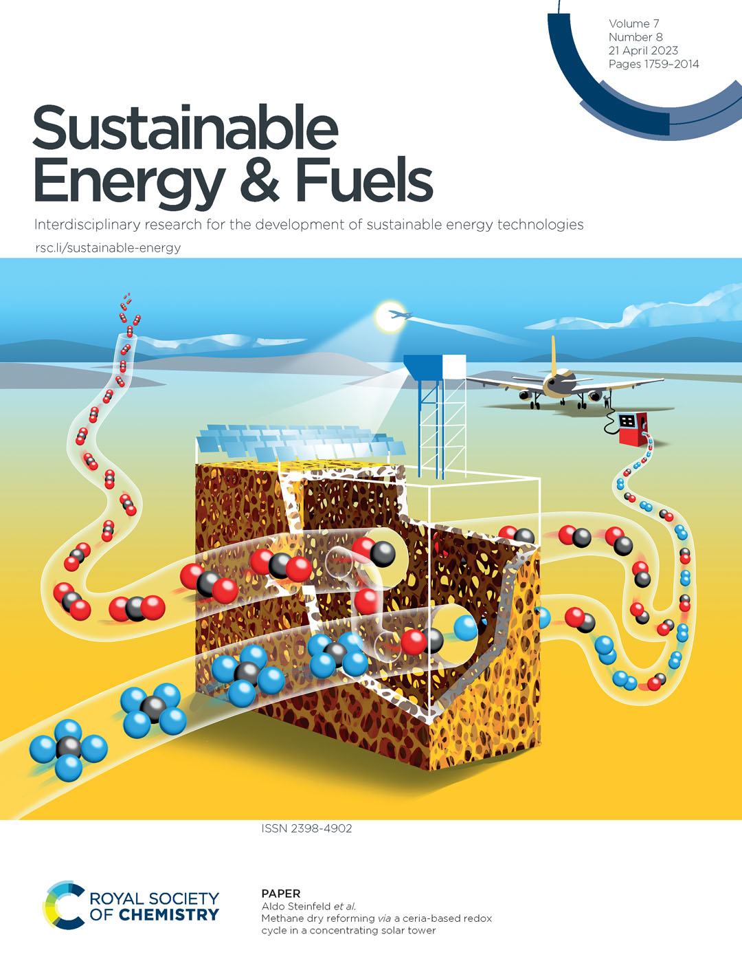 Enlarged view: Cover of Sustainable Energy & Fuels